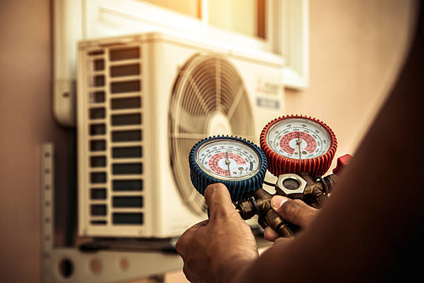 Professional Heat Pump Repair technician working in Rancho Santa Margarita, CA